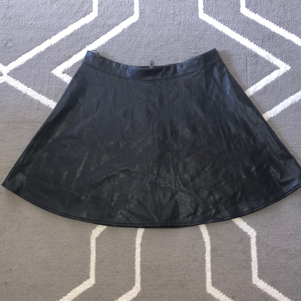 Forever 21 faux leather mini skirt.